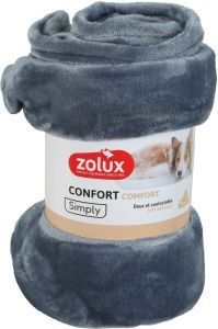 PLAID COCOON ANTHRACITE 100 CM
