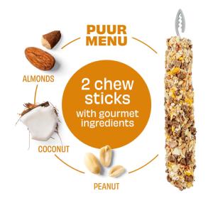 PUUR STICKS RONGEUR CACAHUETTE & AMANDE X 2