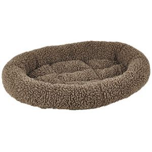 COUSSIN OVALE SHERPA BRUN 45 CM