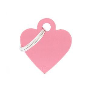 MEDAILLE BASIC ALU COEUR ROSE PM