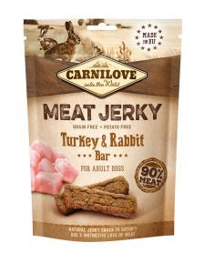CARNILOVE JERKY BARRE PROTEINEE DINDE LAPIN