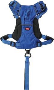 HARNAIS AVEC LAISSE ENROULEUR INTEGRE EASY RIDE BLEU XS