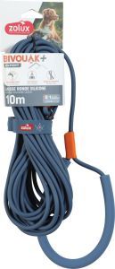 LONGE RONDE EN SILICONE BIVOUAK BLEU 5 M