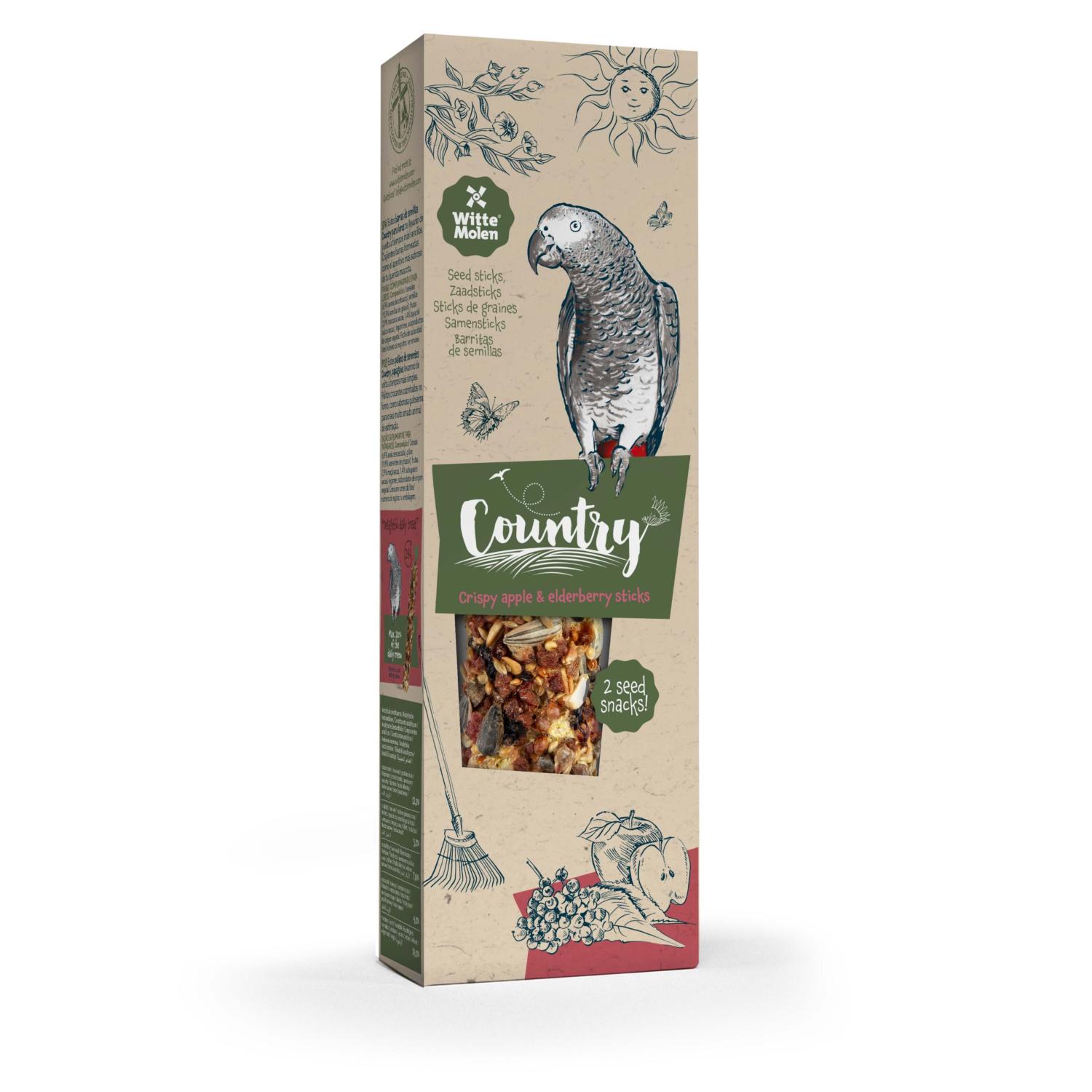 COUNTRY STICK PERROQUET POMME & SUREAU 140 GR