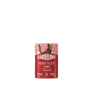 CARNILOVE CHAT POCHON DINDE VALERIANE 85 GR