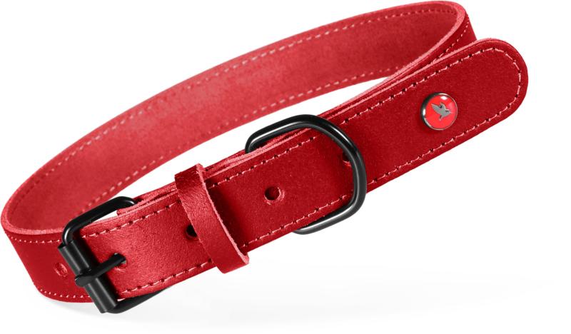 COLLIER CUIR CLASSIC GRENAT 80 CM